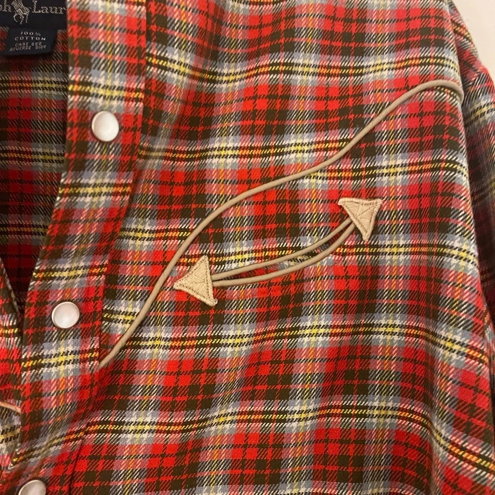 ralph lauren 100% cotton size 8 button up beautiful top - Picture 2 of 7